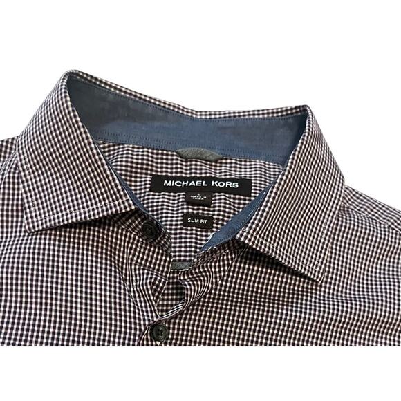 Men's Michael Kors Slim Fit Button Down Shirt - Picture 4 of 4